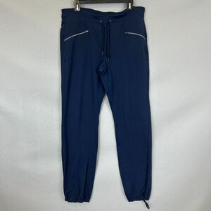 Active Life Blue Joggers Womens XL Drawstring Zipper Pocket Athleisure Pants